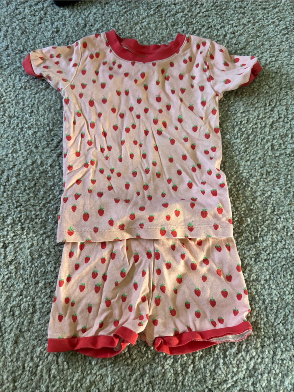 LAKE kids strawberry pajamas